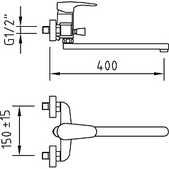 Clever Смеситель для ванны Habana Xtreme 98483 – фотография-2